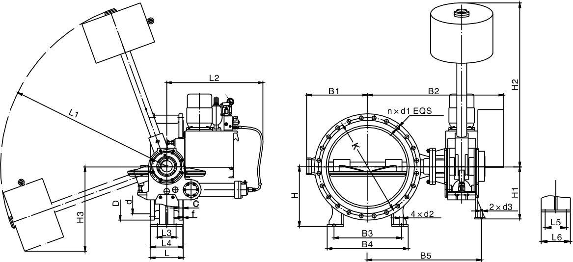 Hydraulic controlled slow closing check butterfly valve(图1)
